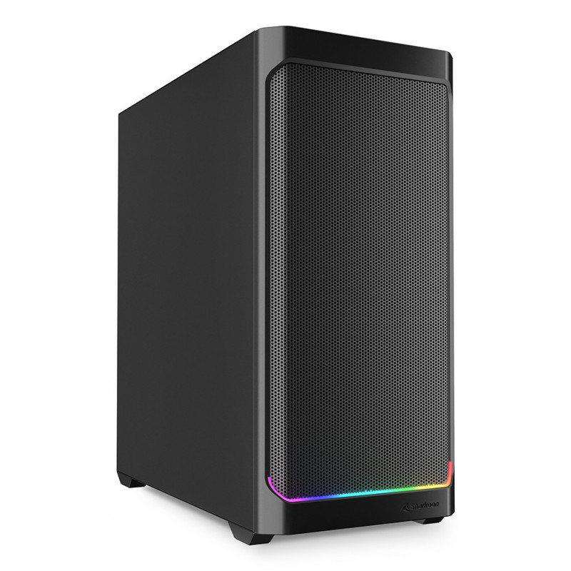 Sharkoon AK4 RGB STRIP Midi Tower musta