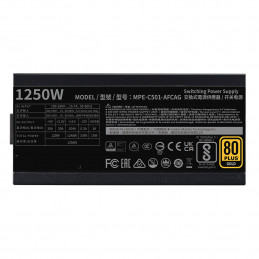 Cooler Master MWE Gold 1250 V2 ATX 3.1 virtalähdeyksikkö 1250 W 24-pin ATX musta