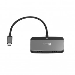 j5create JCA465-N 8K USB-C® - Dual HDMI™ -näyttösovitin