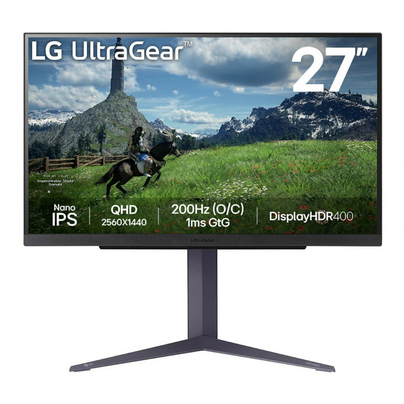 LG 27GS85Q-B tietokoneen litteä näyttö 68,6 cm (27") 2560 x 1440 pikseliä Quad HD LCD musta