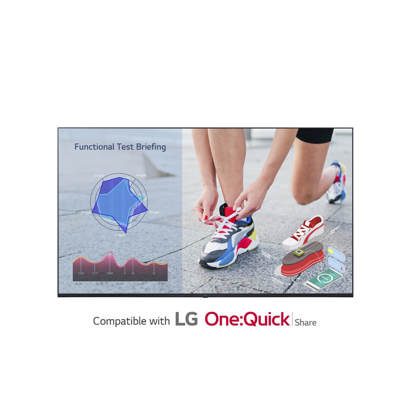 LG 50UL3J-M infonäyttö Digitaalinen litteä infotaulu 127 cm (50") LCD Wi-Fi 400 cd m² 4K Ultra HD Sininen WebOS 16 7