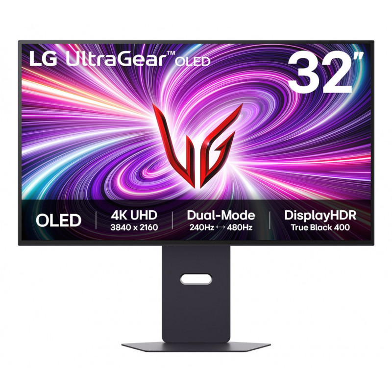 LG 32GS95UV-B tietokoneen litteä näyttö 81,3 cm (32") 3840 x 2160 pikseliä 4K Ultra HD OLED musta