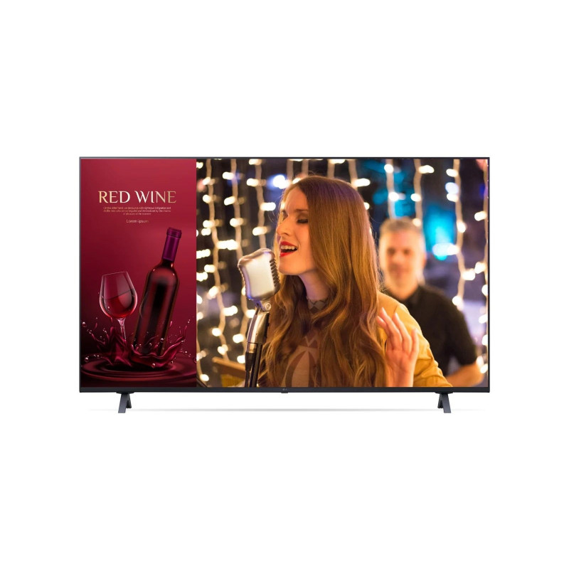 LG 50UR640S3ZD infonäyttö Digitaalinen litteä infotaulu 127 cm (50") LED Wi-Fi 4K Ultra HD musta Sisäänrakennettu prosessori