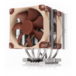 Noctua NH-D9 DX-4677 4U Tietokoneen jäähdytysjärjestelmä Suoritin Ilmanjäähdytin 9,2 cm Alumiini, Beige, Ruskea