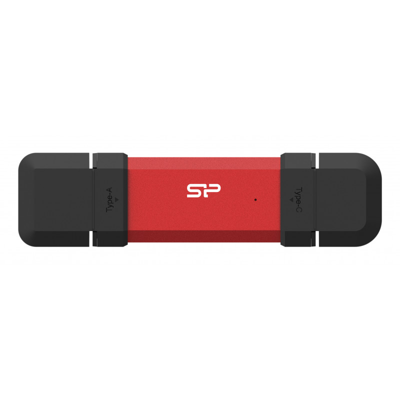 Silicon Power DS72 USB-muisti 250 GB USB Type-A   USB Type-C 3.2 Gen 2 (3.1 Gen 2) Punainen