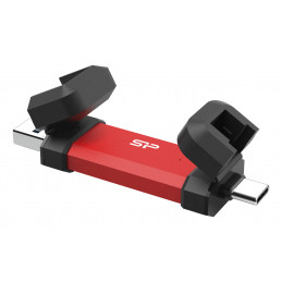 Silicon Power DS72 USB-muisti 1 TB USB Type-A   USB Type-C 3.2 Gen 2 (3.1 Gen 2) Punainen