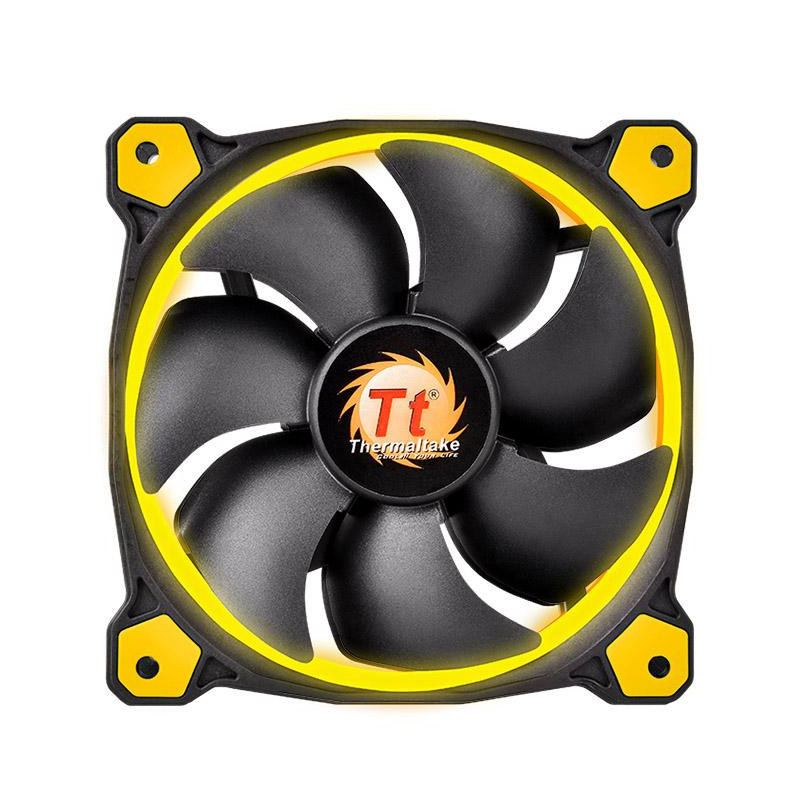 Thermaltake Riing 14 Tietokonekotelo Tuuletin 14 cm musta, Keltainen