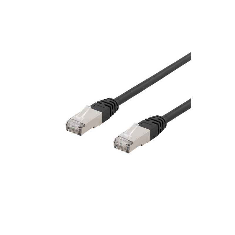 Deltaco SFTP-65UV verkkokaapeli musta 5 m Cat6 S FTP (S-STP)