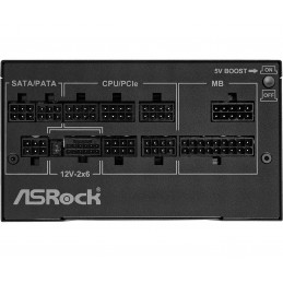 Asrock Phantom Gaming PG-1000G virtalähdeyksikkö 750 W 20+4 pin ATX ATX musta