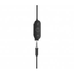 Logitech 981-001009 kuulokkeet ja kuulokemikrofoni Langallinen In-ear Toimisto puhelukeskus USB Type-C Grafiitti