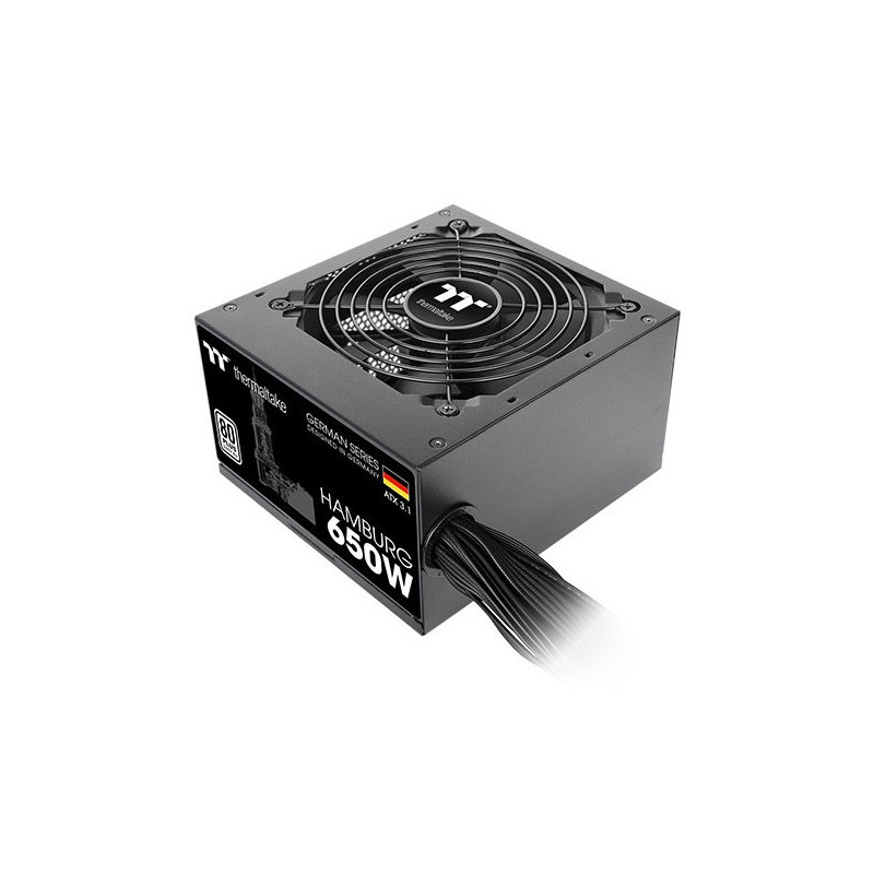 Thermaltake HAMBURG virtalähdeyksikkö 650 W 24-pin ATX ATX musta