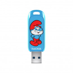 SanDisk Smurf USB-muisti 64 GB USB A-tyyppi 3.2 Gen 1 (3.1 Gen 1) Sininen