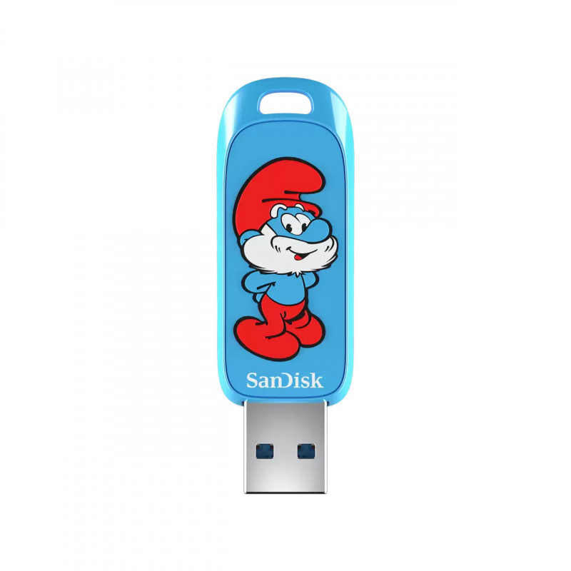 SanDisk Smurf USB-muisti 64 GB USB A-tyyppi 3.2 Gen 1 (3.1 Gen 1) Sininen
