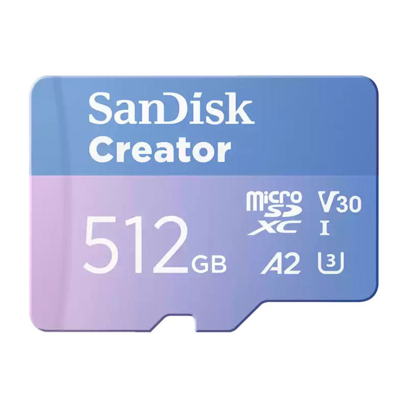 SanDisk Creator 512 GB MicroSDXC UHS-I Luokka 10