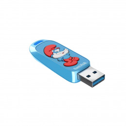 SanDisk Smurfs USB-muisti 128 GB USB A-tyyppi 3.2 Gen 1 (3.1 Gen 1) Sininen