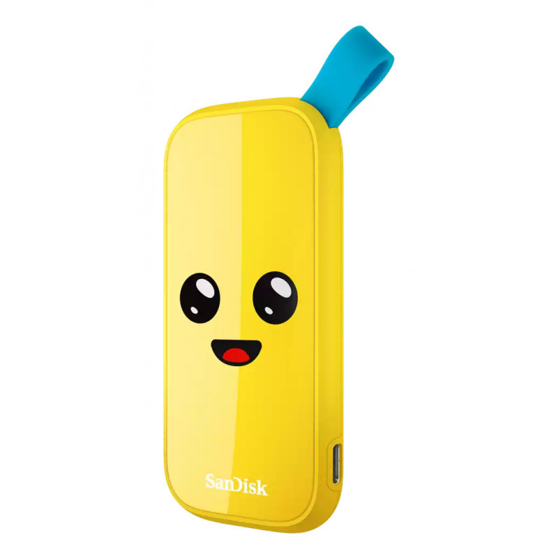 SanDisk SDSSDE30-2T00-G25F ulkoinen SSD 2 TB USB Type-C 3.2 Gen 2 (3.1 Gen 2) Keltainen