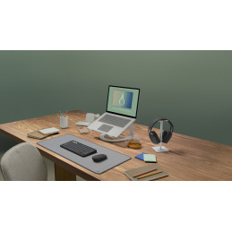 Logitech 920-012257 näppäimistö Sisältää hiiren Universaali RF Wireless + Bluetooth QWERTY Pohjoismainen Grafiitti