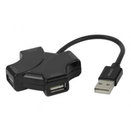Deltaco 1902569 USB 2.0 Type-A 480 Mbit s musta