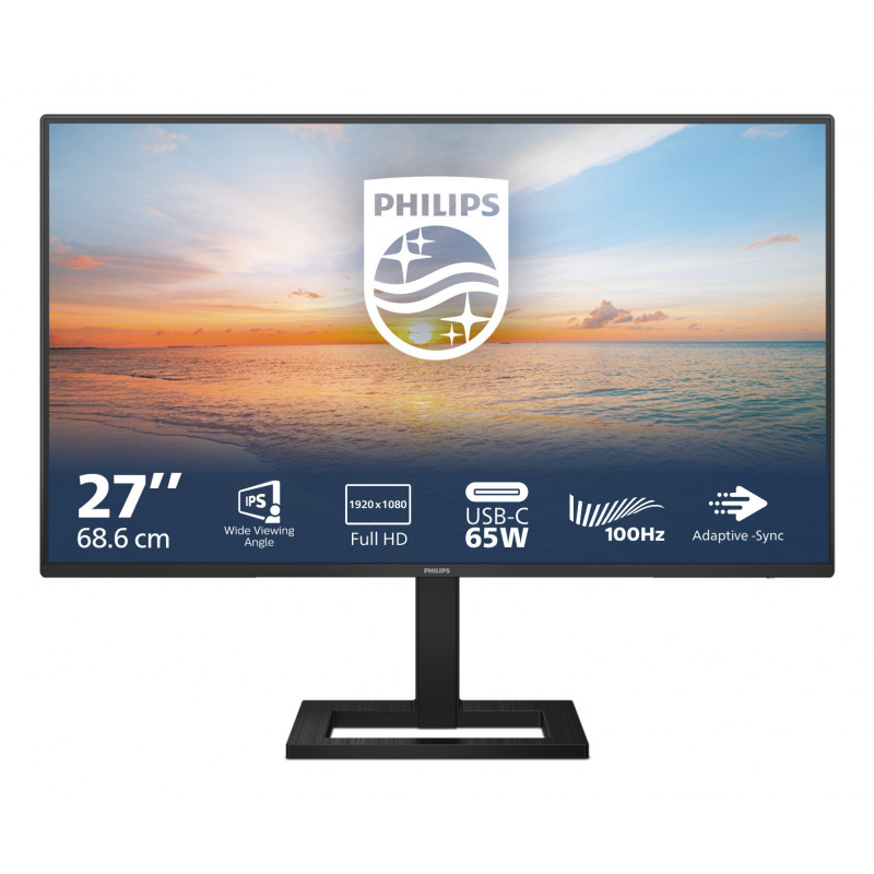 Philips 1000 series 27E1N1300AE 23 LED display 68,6 cm (27") 1920 x 1080 pikseliä Full HD LCD musta