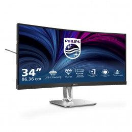 Philips 5000 series 34B2U5600C 23 tietokoneen litteä näyttö 86,4 cm (34") 3440 x 1440 pikseliä Dual QHD LCD Harmaa
