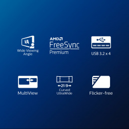 Philips E Line 346E2CUAE 23 LED display 86,4 cm (34") 3440 x 1440 pikseliä Wide Quad HD LCD musta