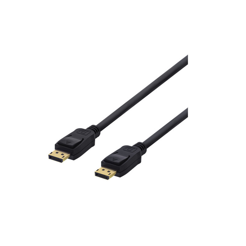 Deltaco DP-1020D DisplayPort-kaapeli 2 m musta