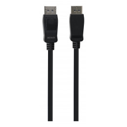 Deltaco DP8K-1010-LSZH DisplayPort-kaapeli 1 m musta