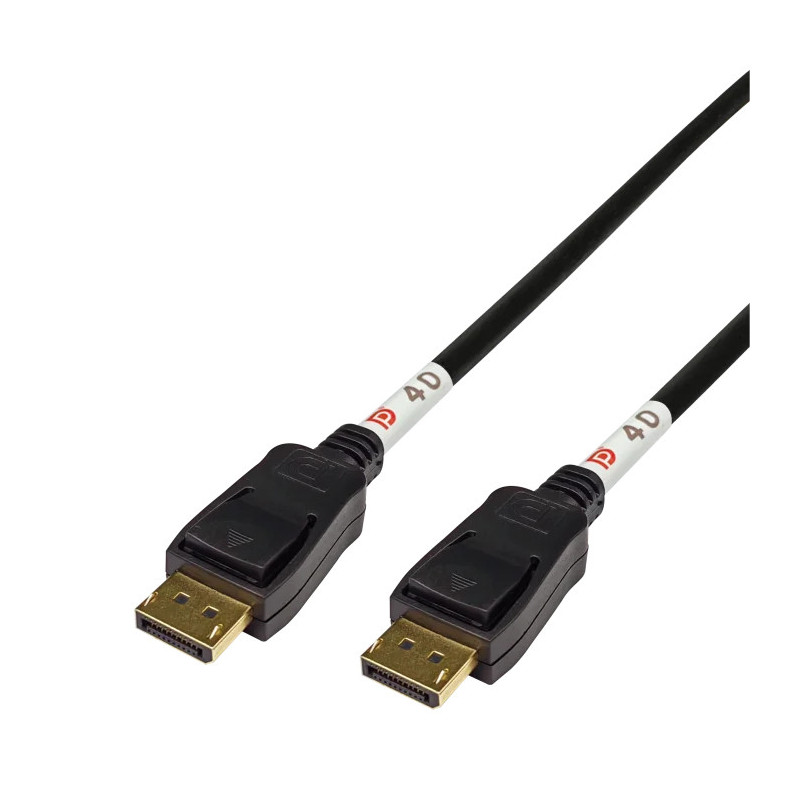 Deltaco DP40-1020 DisplayPort-kaapeli 2 m musta