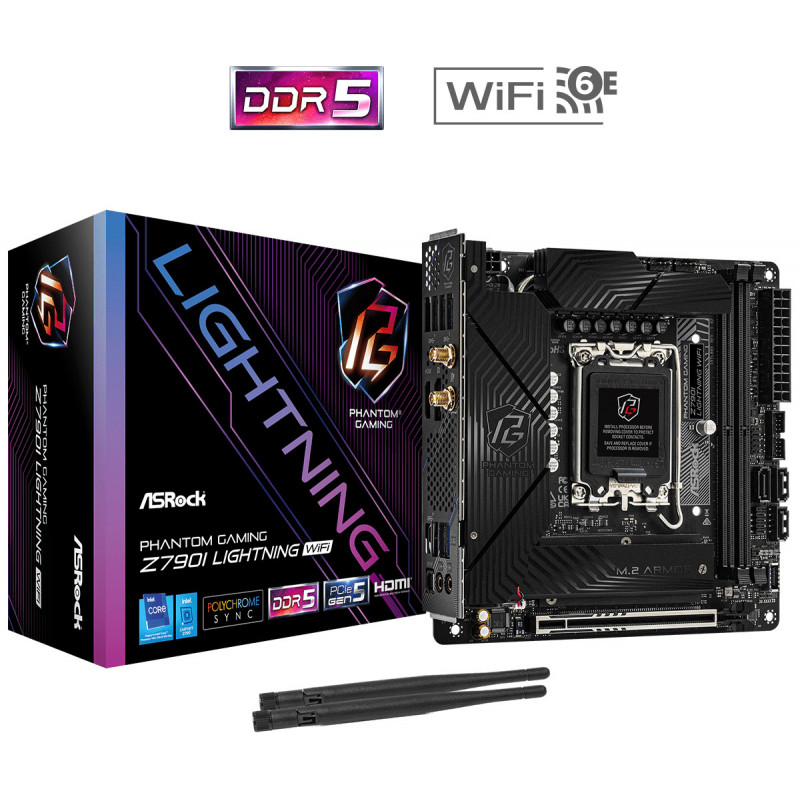 Asrock Z790I Lightning WiFi Intel Z790 LGA 1700 Mini ITX