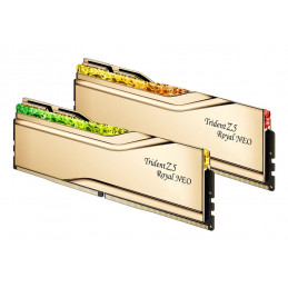 G.Skill Trident Z5 Royal Neo DIMM 48 GB DDR5-6000 2x 24 Dual-Kit gold F5-6000J2636H24GX2-TR5NG Trident Z5 muistimoduuli 32 GB 2