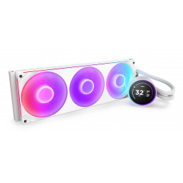 NZXT Kraken Elite 420 RGB Suoritin All-in-one-nesteenjäähdytin 14 cm Valkoinen 1 kpl