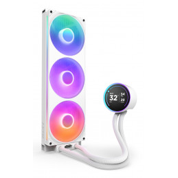 NZXT Kraken Elite 420 RGB Suoritin All-in-one-nesteenjäähdytin 14 cm Valkoinen 1 kpl