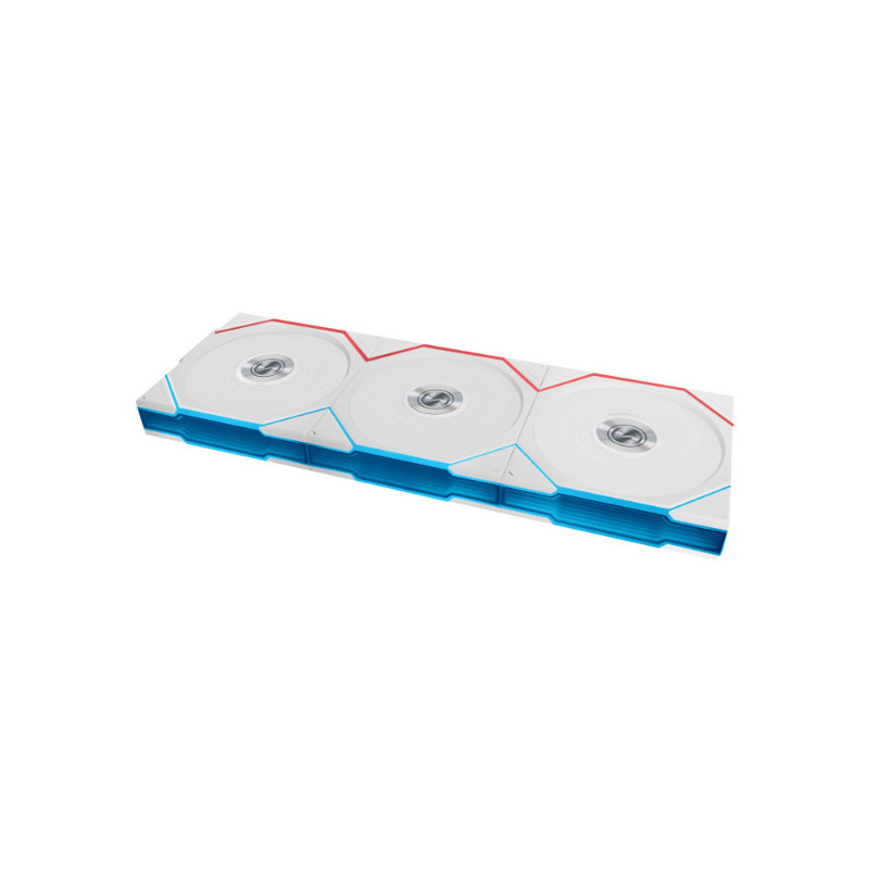 Lian Li 12RTL1W3W Tietokoneen jäähdytysjärjestelmä Tietokonekotelo Tuuletin 12 cm Valkoinen