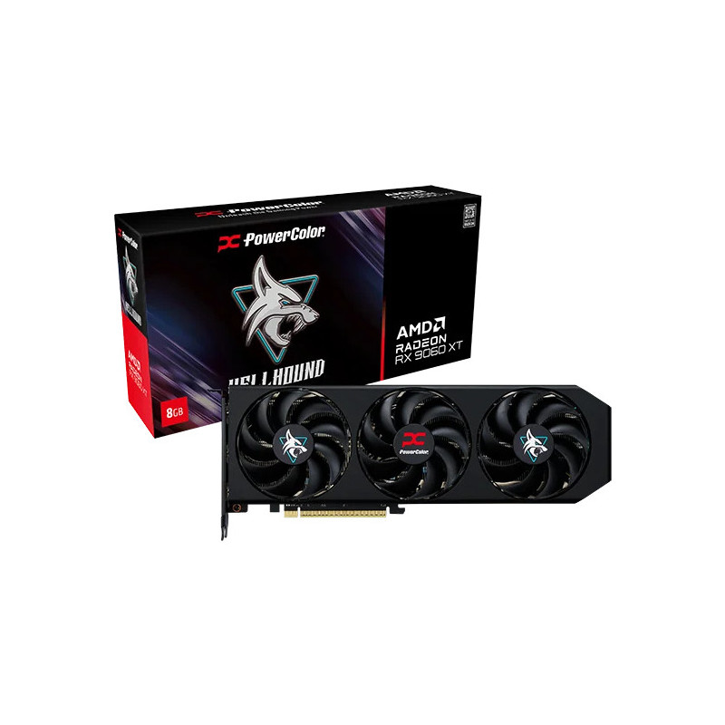 PowerColor Hellhound AMD Radeon RX 9060 XT 8GB GDDR6
