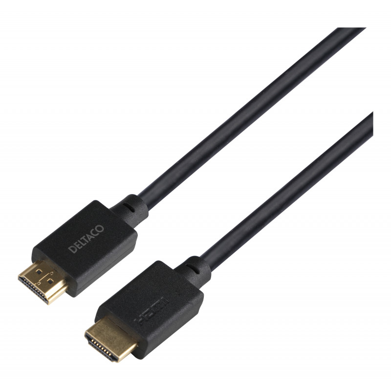 Deltaco HU-50-LSZH HDMI-kaapeli 5 m HDMI-tyyppi A (vakio) musta
