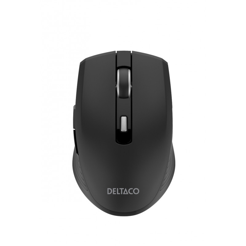 Deltaco Hiljainen langaton matkahiiri USB-C-vastaanottimella + BT 5.1 -kaksoisliitäntä
