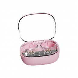 Streetz T150, osittain läpinäkyvät TWS-kuulokkeet, pinkki