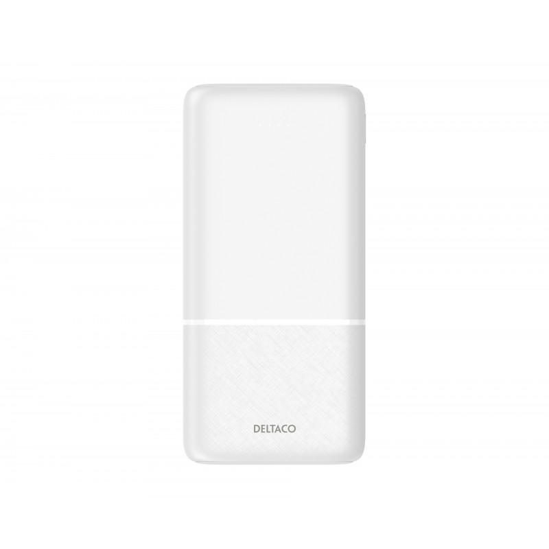 Deltaco Power bank 20 000 mAh, 2x USB-A, 1x USB-C