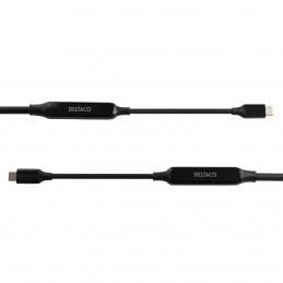 Deltaco 1902002 USB-kaapeli USB 3.2 Gen 1 (3.1 Gen 1) 3 m USB C musta