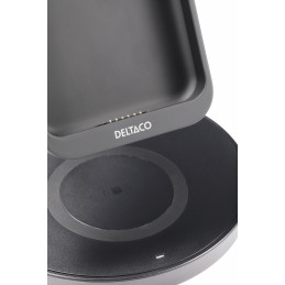 Deltaco 3-in-1 magneettinen langaton laturi, iPhone Apple Watch nappikuulokkeet