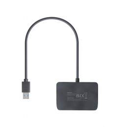 Deltaco USB-A-hubi, 4 porttia, 5 Gbit s, lisävirran syöttö, musta