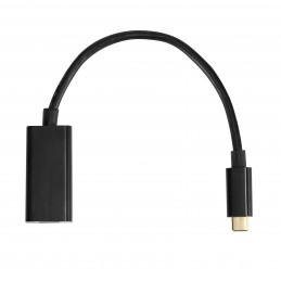 Deltaco Modulaarinen HDMI-sovitinrengas, USB-C, DP, Mini DP, Mini HDMI ja Micro HDMI, musta
