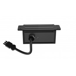 Deltaco OFFICE Under-desk Outlet angled,1 outlet,1x21W A+C USB,GST18