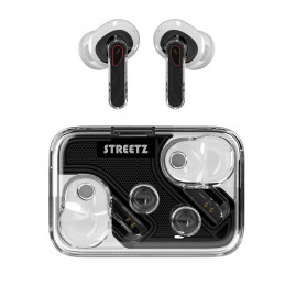 Streetz Transparent True Wireless Earbuds -nappikuulokkeet, kaksi ENC-mikrofonia