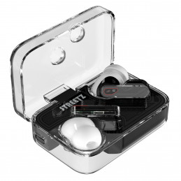Streetz Transparent True Wireless Earbuds -nappikuulokkeet, kaksi ENC-mikrofonia