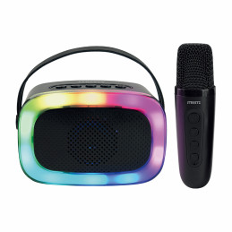 Streetz Karaokekaiutin langattomalla mikrofonilla, 5 W, BT 5.3, musta
