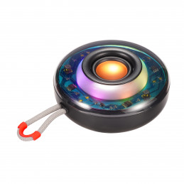 Streetz Läpinäkyvä Bluetooth-kaiutin TWS- ja LED-valotehosteilla, 5 W