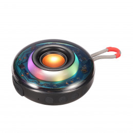 Streetz Läpinäkyvä Bluetooth-kaiutin TWS- ja LED-valotehosteilla, 5 W