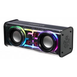 Streetz Läpinäkyvä Bluetooth-kaiutin TWS- ja LED-valotehosteilla