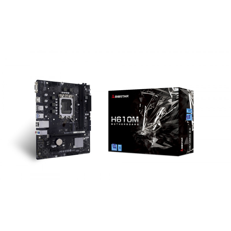 Biostar H610MHC 2.0 emolevy Intel H610 LGA 1700 mikro ATX